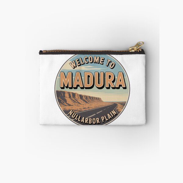 Item preview, Madura — Nullarbor Roadhouse Vintage Travel Sticker designed and sold by Random Designs.