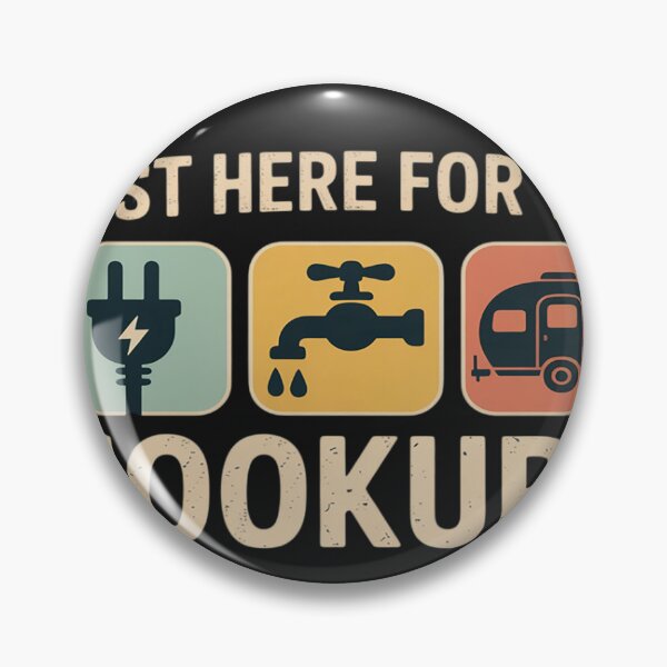 Item preview, funny I'm Just Here For The Hookups Camp RV Camper Camping designed and sold by Dolostope.