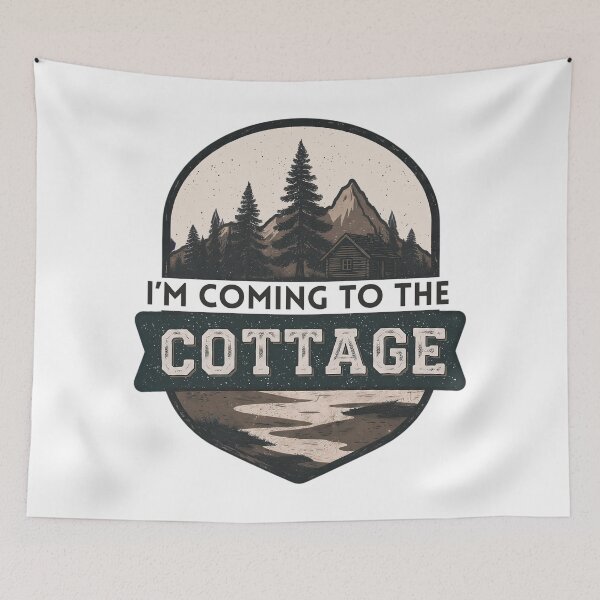 Item preview, I’m Coming To The Cottage | Cozy Cabin Quote Tee & Cottagecore Lifestyle Design designed and sold by Teetreasure2.
