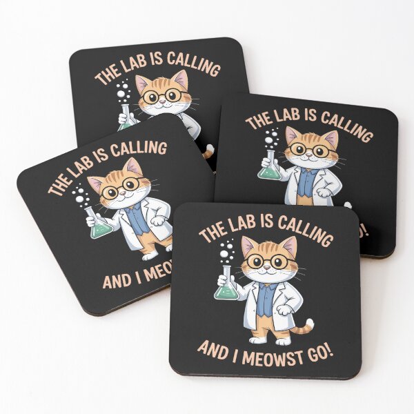 Item preview, Girls Lab Calling Science Funny Lab Cat Laboratory Chemistry designed and sold by KonopikaaArt.
