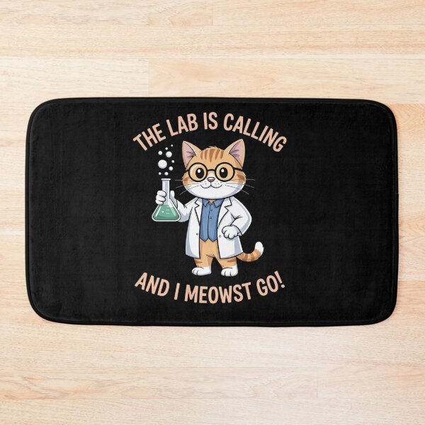Item preview, Girls Lab Calling Science Funny Lab Cat Laboratory Chemistry designed and sold by KonopikaaArt.