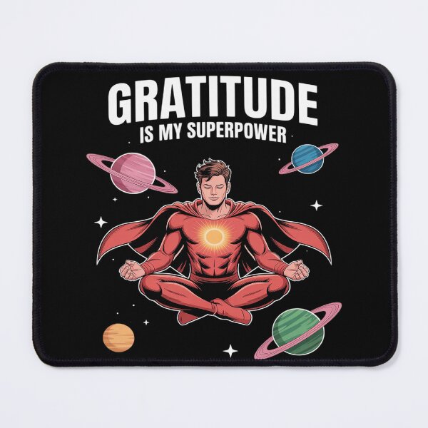 Item preview, Gratitude Superpower Mindful Hero Inspiration designed and sold by Libbysharts.