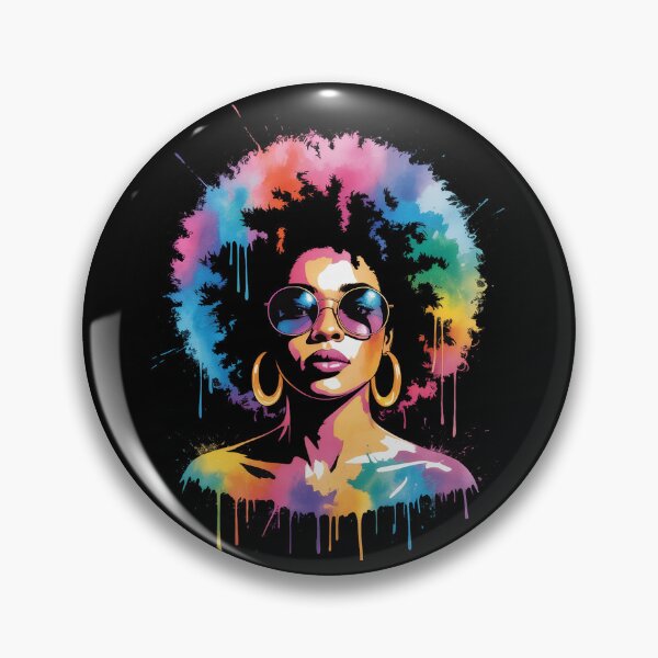 Item preview, Womens Black Queen Afro Melanin Paint Dripping Juneteenth designed and sold by KristieRamsey.