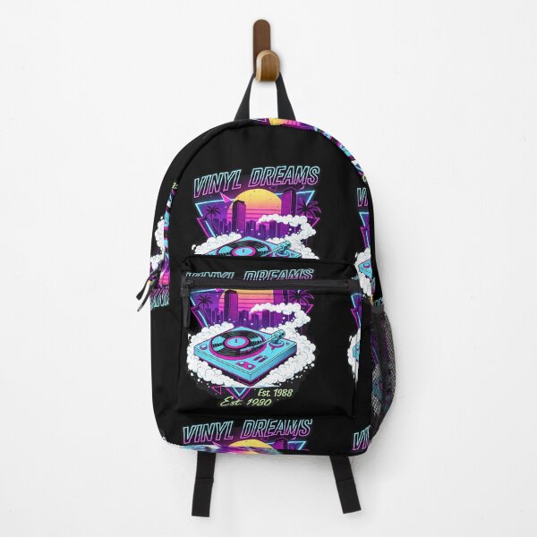 Item preview, Vinyl Dreams – Neon Vaporwave Turntable Art designed and sold by Neon_Soraya.