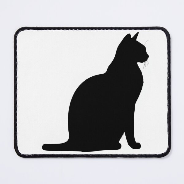 Item preview, Minimalist Black Cat Silhouette - Sitting Cat Outline designed and sold by EllDAV777.