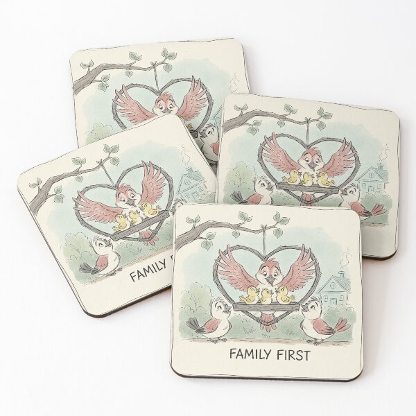 Item preview, Family First Spring Love Birds designed and sold by VisualRotaStudio .