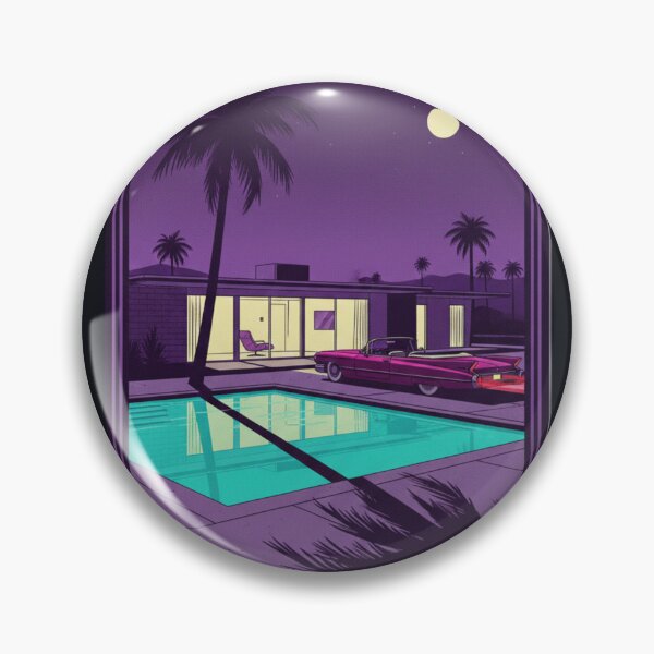 Item preview, Night Drive Siesta | Palm Springs After Dark designed and sold by Fallen Ink.