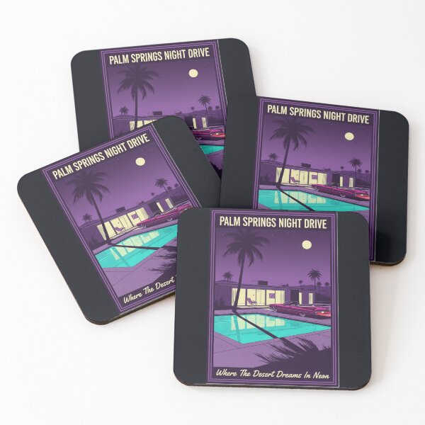 Item preview, Night Drive Siesta | Palm Springs After Dark designed and sold by Fallen Ink.