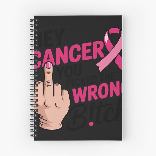 Item preview, Funny Saying Hey Cancer You Picked The Wrong B!tch designed and sold by Dolostope.