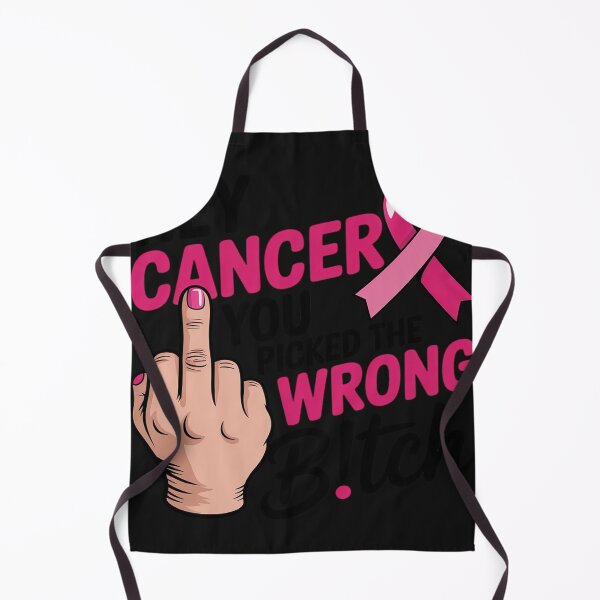 Item preview, Funny Saying Hey Cancer You Picked The Wrong B!tch designed and sold by Dolostope.