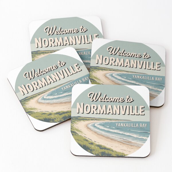 Item preview, Welcome to Normanville — Yankalilla Bay Vintage Travel Sticker designed and sold by Random Designs.