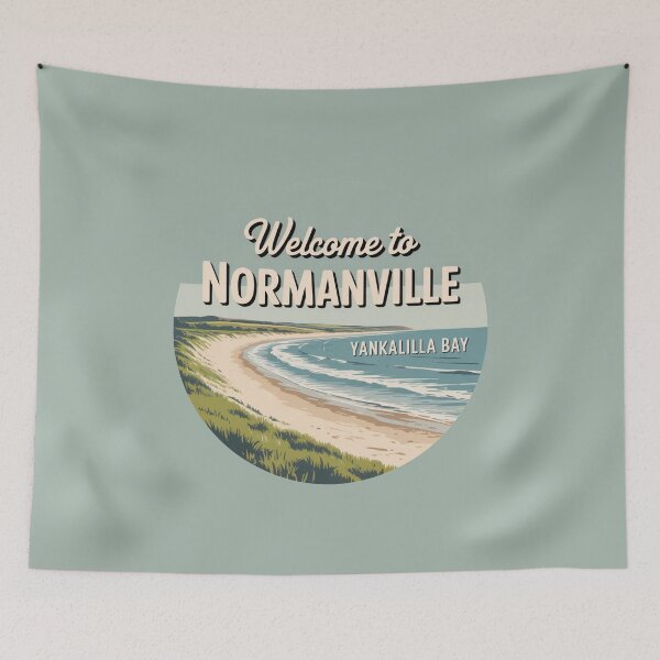 Item preview, Welcome to Normanville — Yankalilla Bay Vintage Travel Sticker designed and sold by Random Designs.