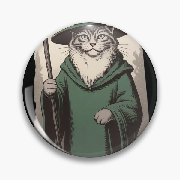 Item preview, Funny Weird Kitten Wizard Ghost Cat Meme Catdalf Halloween designed and sold by Dolostope.