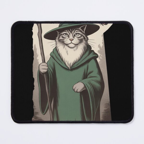 Item preview, Funny Weird Kitten Wizard Ghost Cat Meme Catdalf Halloween designed and sold by Dolostope.