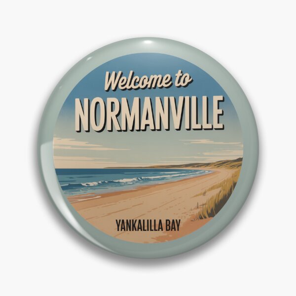 Item preview, Normanville — Yankalilla Bay Vintage Travel Sticker designed and sold by Random Designs.