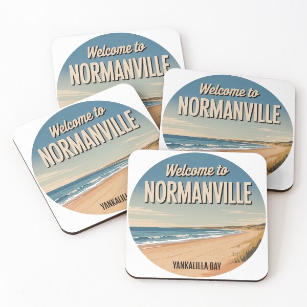 Item preview, Normanville — Yankalilla Bay Vintage Travel Sticker designed and sold by Random Designs.