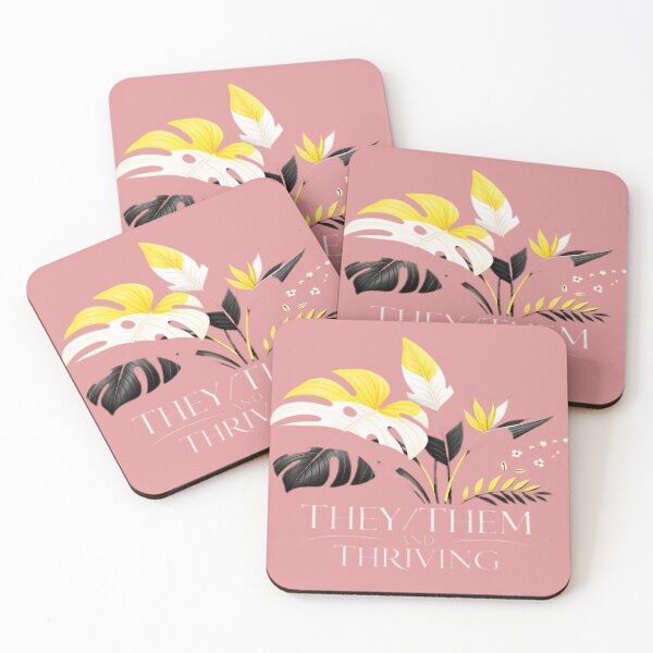 Item preview, "They/Them and Thriving: Non-Binary Botanical Art" designed and sold by rainbowgremlin.
