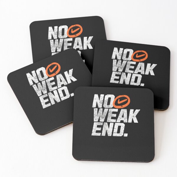 Item preview, No Weak End – Strength, Finish Strong & Winning Mindset Quote designed and sold by Axivra.