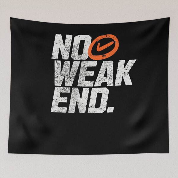 Item preview, No Weak End – Strength, Finish Strong & Winning Mindset Quote designed and sold by Axivra.