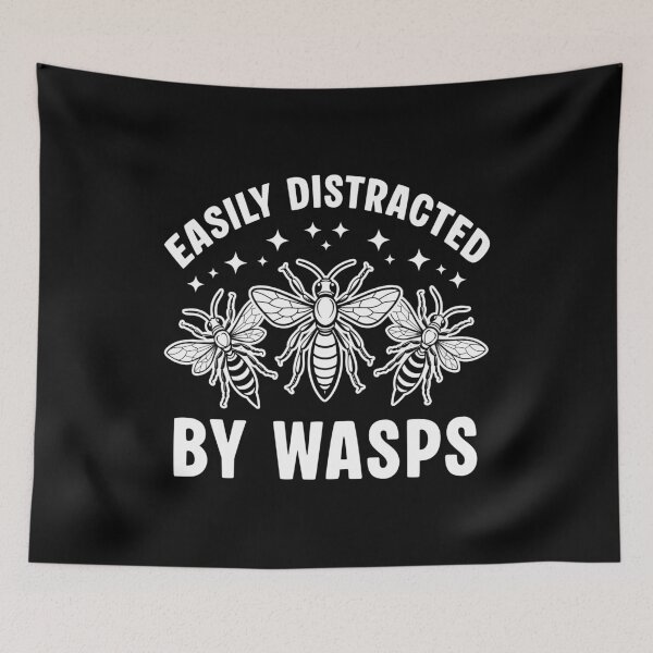 Item preview, Easily Distracted By Wasps - Funny Entomologist & Nature Lover Design designed and sold by Dmetalx Art Apparel.