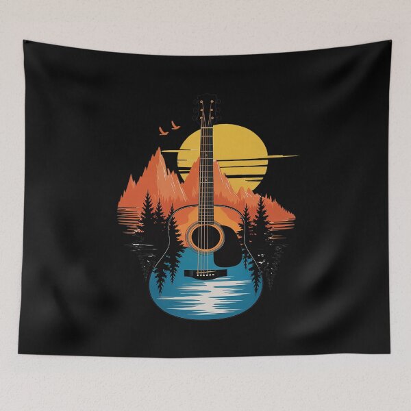 Item preview, Guitar Lake Shadow Country Music Guitarist Musician Teacher designed and sold by Libbysharts.