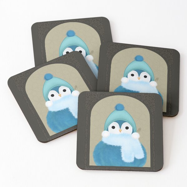 Item preview, Fabric Birds Winter | 2024 (Blue Version) designed and sold by digidoodles.