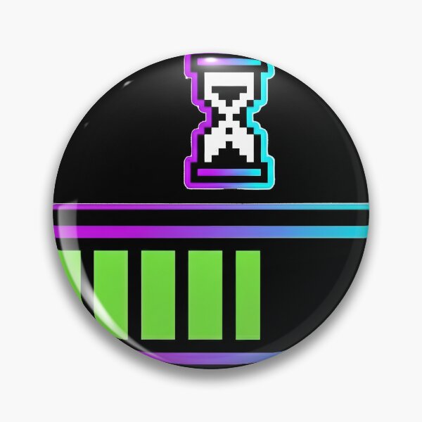 Item preview, Funny Brain Loading Please Wait Retro Pixel Art Sticker designed and sold by ClubChaos.