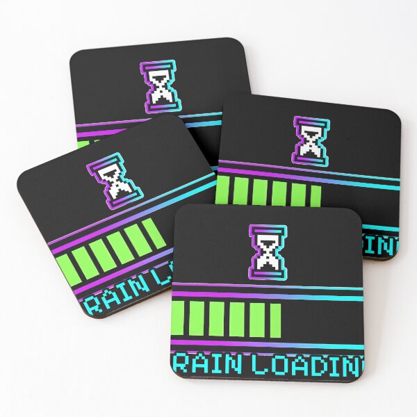 Item preview, Funny Brain Loading Please Wait Retro Pixel Art Sticker designed and sold by ClubChaos.