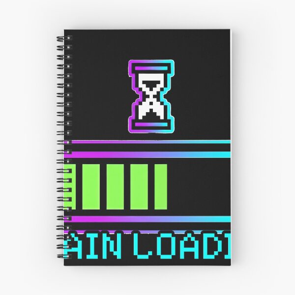 Item preview, Funny Brain Loading Please Wait Retro Pixel Art Sticker designed and sold by ClubChaos.