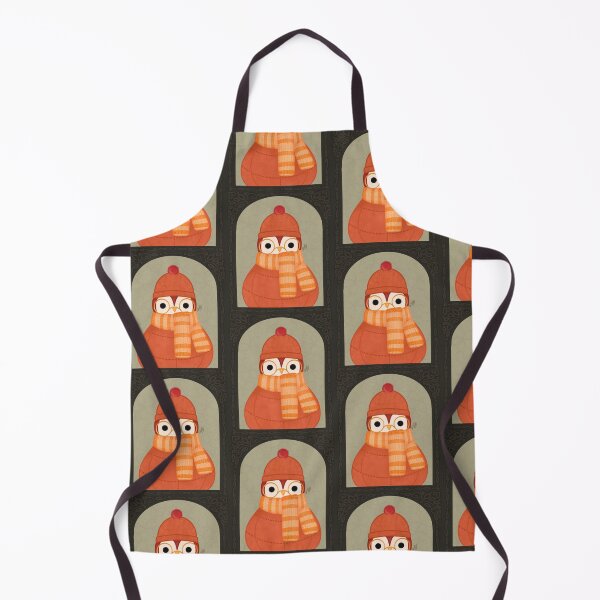 Item preview, Fabric Birds Winter | 2024 (Orange Version) designed and sold by digidoodles.