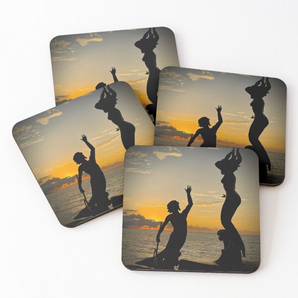 Item preview, Mermaids at the Ocean Sunset designed and sold by MiddleJourney.
