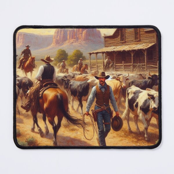 Item preview, Cowboys at Work designed and sold by TinCatOutPost.