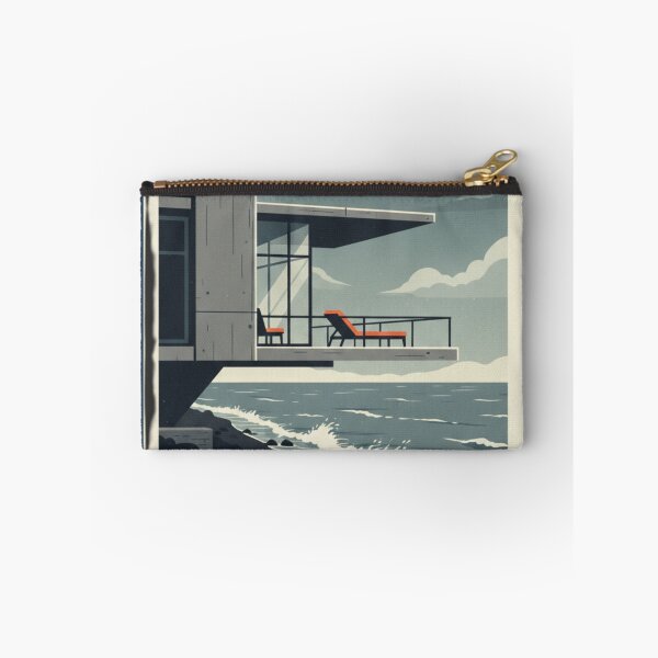 Item preview, Shoreline Siesta | Brutalist Coastal Retreat designed and sold by Fallen Ink.