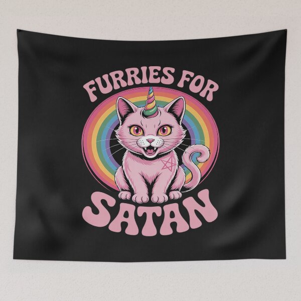 Item preview, Furries For Satan Funny Furry Fandom LGBT Gay Pride Month designed and sold by trinfhri.