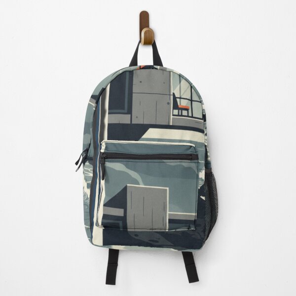 Item preview, Shoreline Siesta | Brutalist Coastal Retreat designed and sold by Fallen Ink.