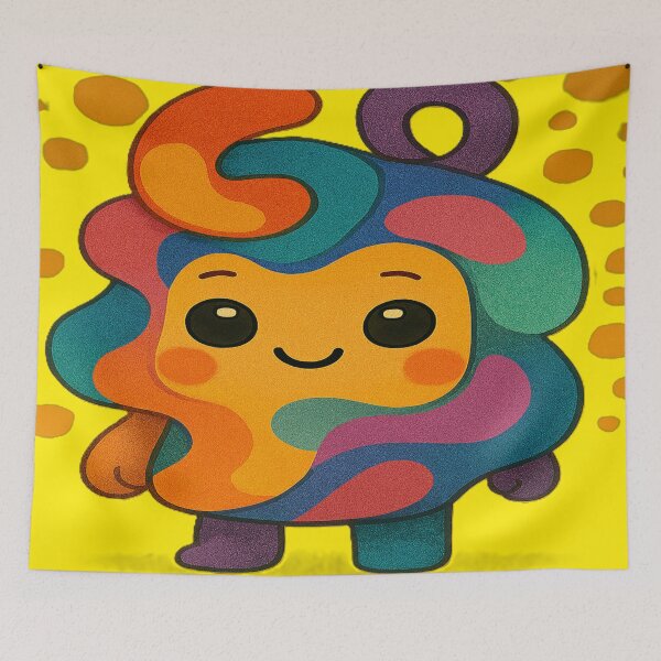 Item preview, Colorful Psychedelic Chibi Friend designed and sold by Ecosetereos.