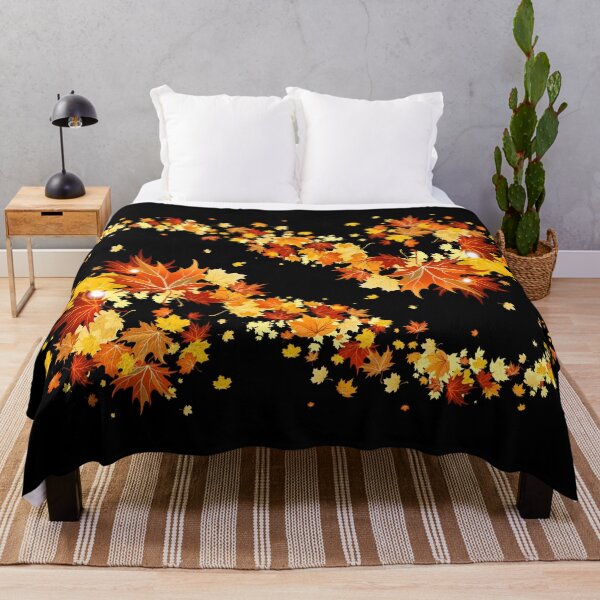 Item preview, Glowing Autumn Maple Leaves Swirl Pattern designed and sold by Reminixi.