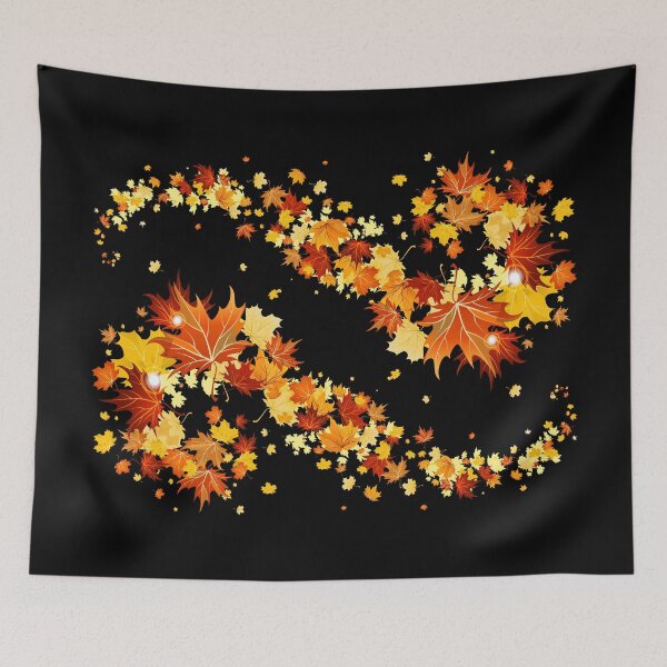 Item preview, Glowing Autumn Maple Leaves Swirl Pattern designed and sold by Reminixi.