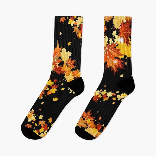Item preview, Glowing Autumn Maple Leaves Swirl Pattern designed and sold by Reminixi.