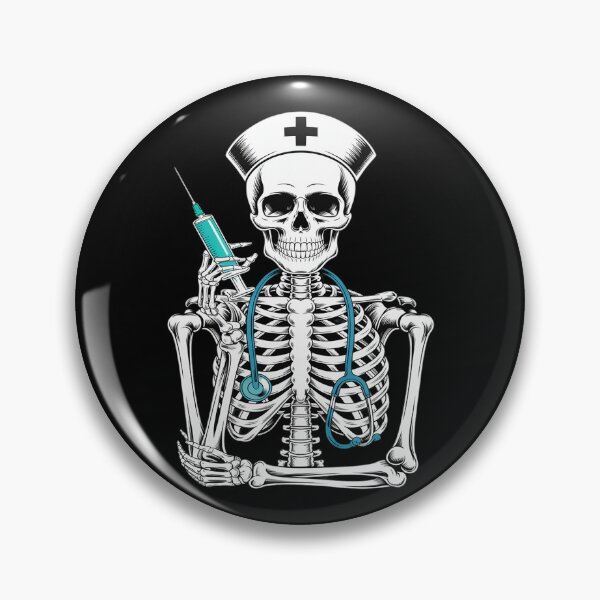 Item preview, Halloween Skeleton ER Nurse Funny Nursing Student Spooky RN designed and sold by Libbysharts.