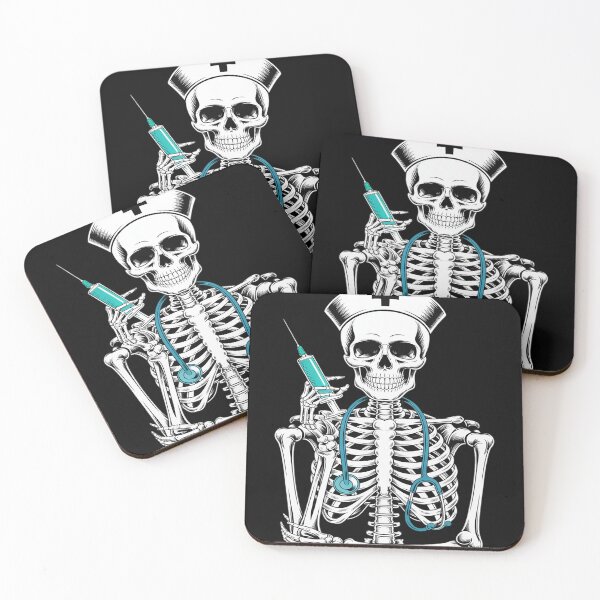Item preview, Halloween Skeleton ER Nurse Funny Nursing Student Spooky RN designed and sold by Libbysharts.
