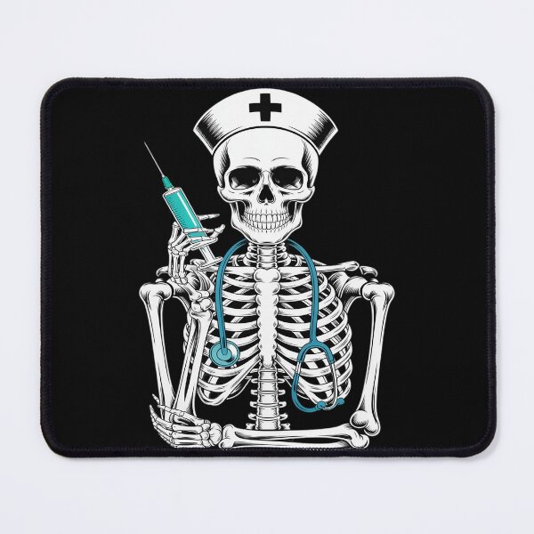 Item preview, Halloween Skeleton ER Nurse Funny Nursing Student Spooky RN designed and sold by Libbysharts.
