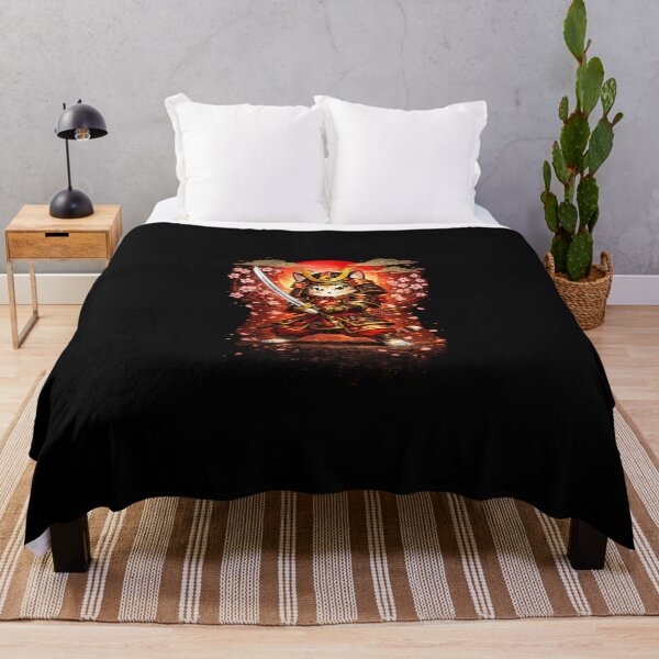Item preview, Japanese Art Cat Ninja Ukiyo-e Anime Style Samurai designed and sold by SWEET-TINAPAY.