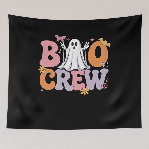 Item preview, Groovy Ghost Hippie Boo Crew Halloween Spooky Season designed and sold by trinfhri.