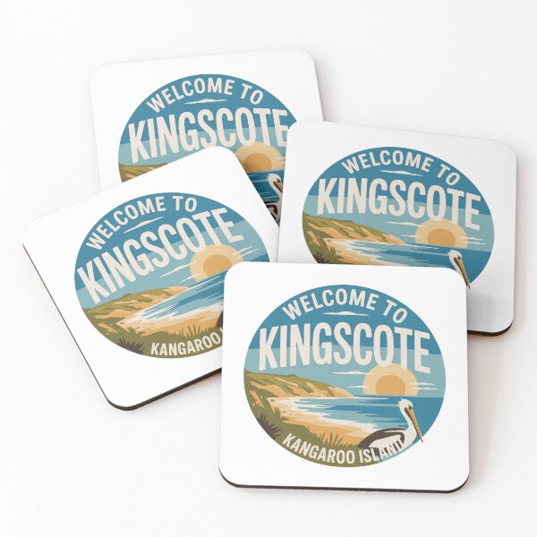 Item preview, Welcome to Kingscote — Kangaroo Island Vintage Travel Sticker designed and sold by Random Designs.