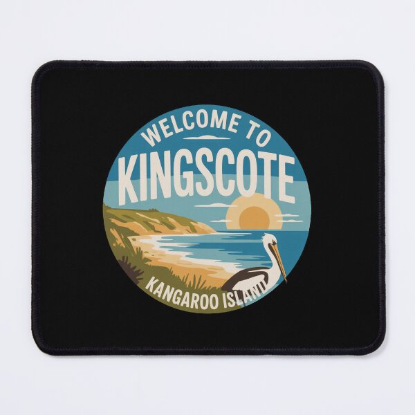 Item preview, Welcome to Kingscote — Kangaroo Island Vintage Travel Sticker designed and sold by Random Designs.