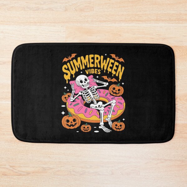 Item preview, Halloween Summerween Vibes Skeleton Pumpkin Float designed and sold by Libbysharts.