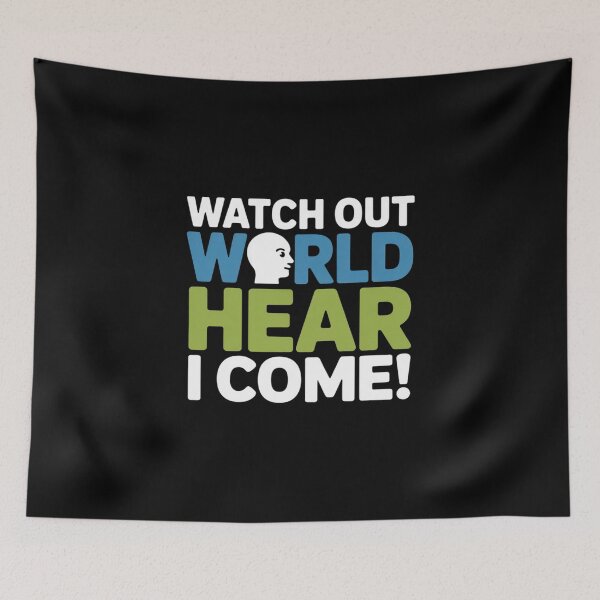 Item preview, Hear I Come For Cochlear Implant Awareness designed and sold by Catharsiscath.