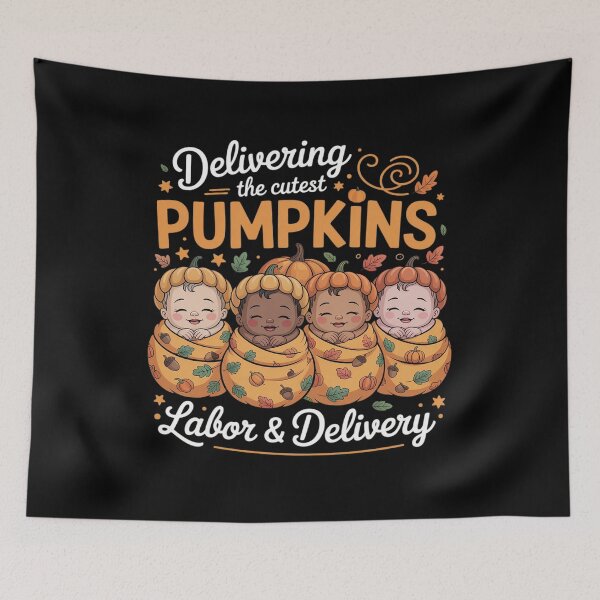 Item preview, Halloween Deliver The Cutest Pumpkins Labor & Delivery Nurse designed and sold by trinfhri.