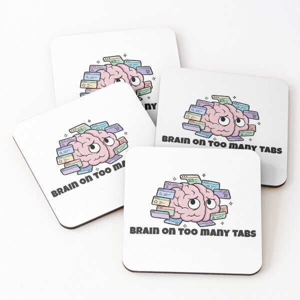 Item preview, Brain on Too Many Tabs – Relatable ADHD Humor designed and sold by CatgoDigital.